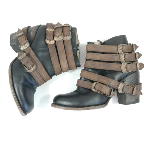 Freebird by Steven Shoes - Freebird by Steven Boost Strap Buckle Ankle Boot